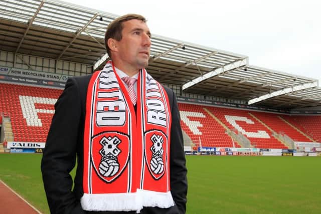 New Rotherham United manager Alan Stubbs pictured at New York Stadium yesterday (Picture: Chris Etchells).