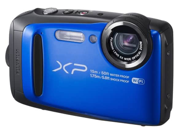 The FUJIFILM XP90 Tough Compact Camera and XP Float Strap Bundle
