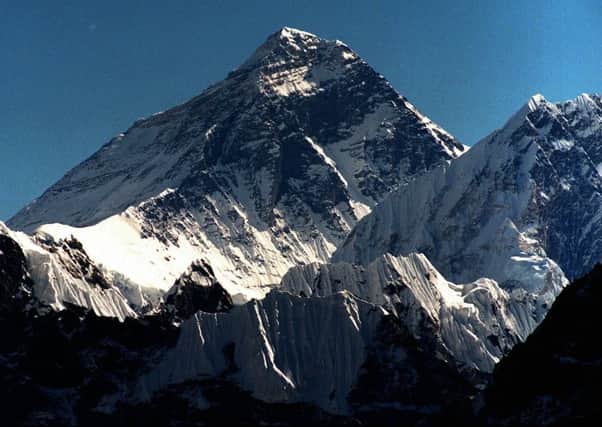 Mount Everest seen from peak Gokyo Ri in Nepal.