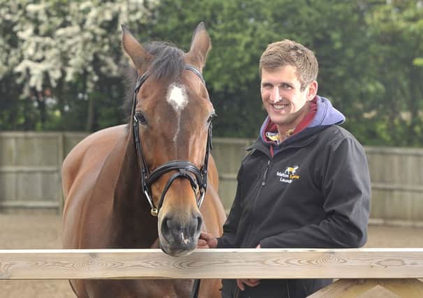 Scarborough eventer Phil Brown and his horse Jules pictured at The Meadows Stables in Folkton. (Picture: Richard Ponter)