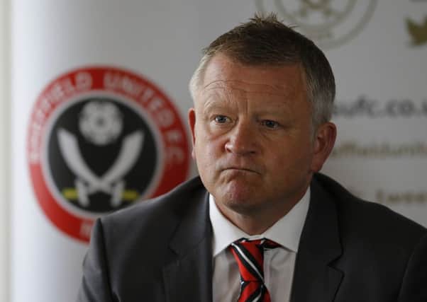 Chris Wilder, the new manager of Sheffield United