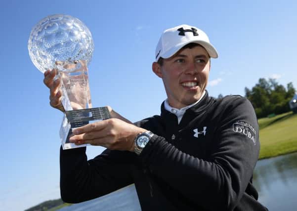 Yorkshireman Matt Fitzpatrick poses with the Nordea Masters trophy (Picture: Fredrik Persson/AP).