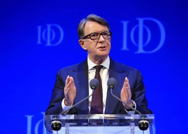 Lord Mandelson will join forces with Sajid Javid today