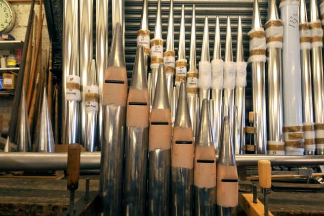 Terry Shire founded Shires Organ Pipes in Bramley Leeds.  Pictures by Tony Johnson