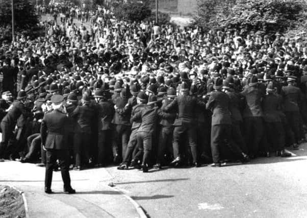 Images taken during the Battle of Orgreave in 1984 in South Yorkshire.