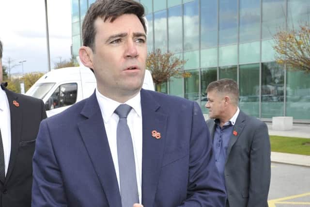 MP Andy Burnham outside the Birchwood coroners court. Families of the 96 victims that died at the Hillsborough disaster on the 15th April 1989 celebrate the verdict given at Birchwood coroners court in Birchwood, Mersey., A jury found that the 96 fans were unlawfully killed.