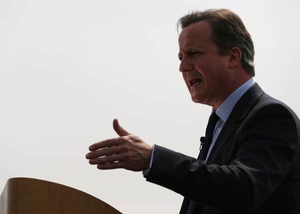 David Cameron looked panic-stricken at a press conference earlier this week.