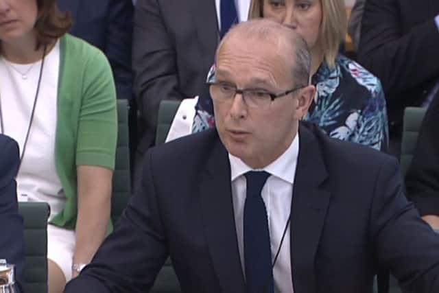 Michael Hitchcock, former BHS financial adviser, gives evidence to MPs
