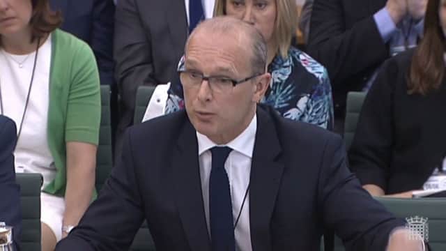 Michael Hitchcock, former BHS financial adviser, gives evidence to MPs