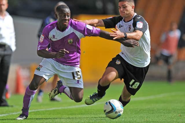 Andy Yiadom, left, has made the move from Barnet to Barnsley for the 2015-16 campaign.