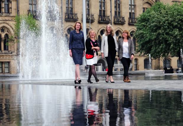 Susan Hinchliffe, left, at the launch of Bradford's Great Exhibition bid.