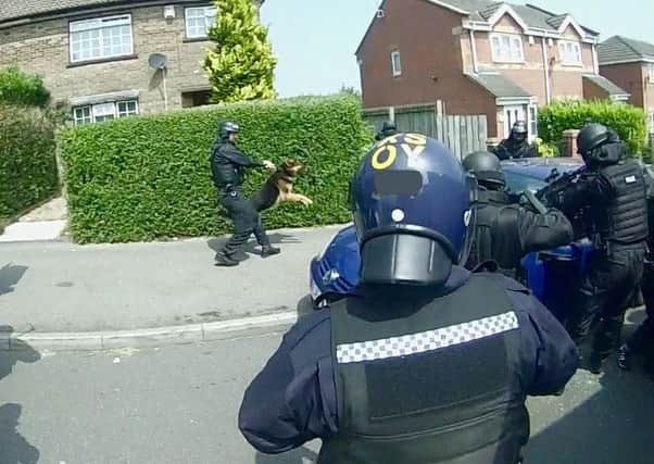 Armed police have raided address in Sheffield today