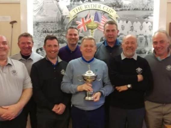 The 8 to 15 Yorkshire champions, l-r, from Horsforth and Scarthingwell: Tony Button, Brian Wilton, Charlie Hurley, Dave Vickers, Billy Hayes, Phil Andrews, Mick Marshall, Dave Coates.