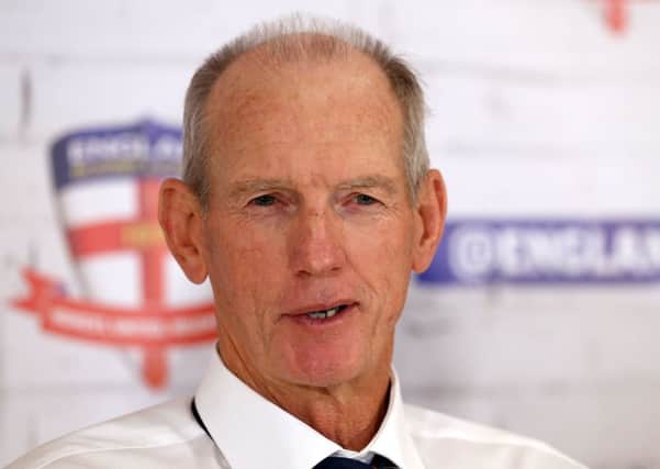 England head coach Wayne Bennett.