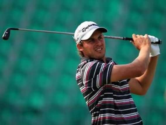 Woodsome Hall's Chris Hanson climbed the leader board on day three of the Lyoness Open in Austria.