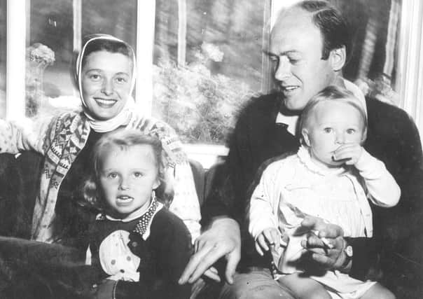 Roald Dahl with his young family on holiday in Norway in 1958. (Pictures - copyright RDN ).