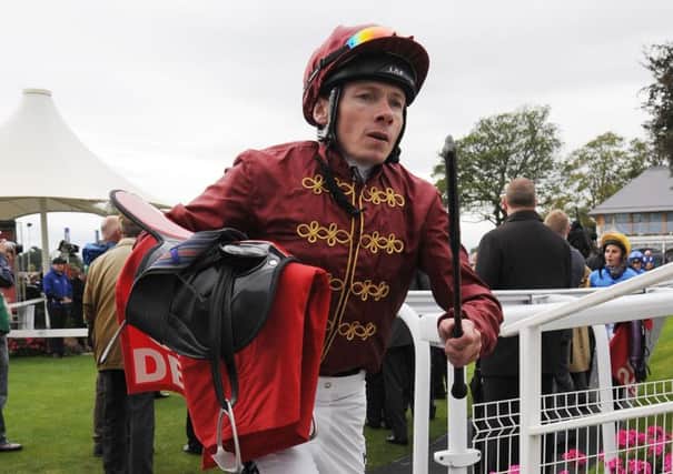 Jockey Jamie Spencer rode Mr Lupton from last to first place to win the 888Sport Charity Sprint at York (Picture: Anna Gowthorpe/PA Wire).