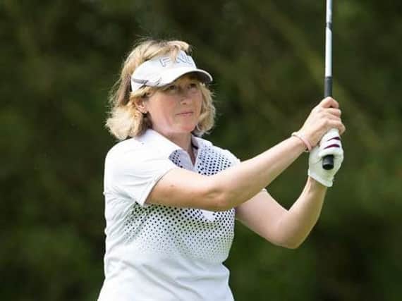 Sue Spencer leads the English senior womens stroke play championship after a first round 72.