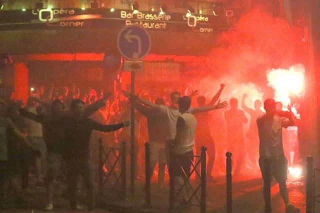 Fans clash in France.