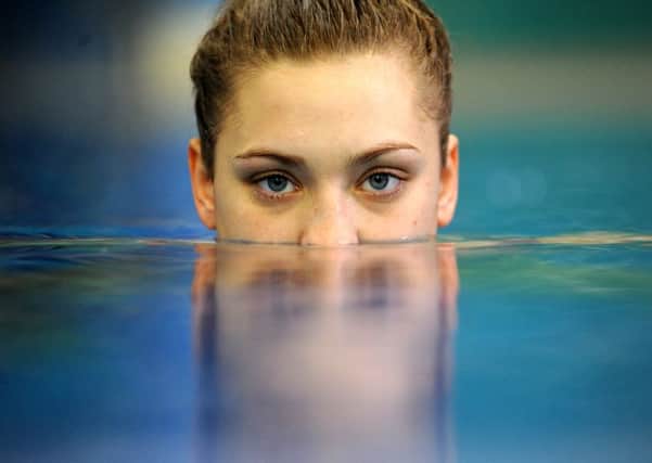Alicia Blagg emerges from the water at the John Charles Aquatics Centre in Leeds, where she has been training ahead of her second Olympics in Rio. (Picture: Simon Hulme)