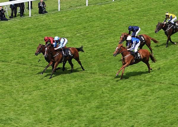 Brave Anna ridden by Seamie Heffernan (no 2) wins the Albany Stakes during day four of Royal Ascot 2016. Picture: Adam Davy/PA