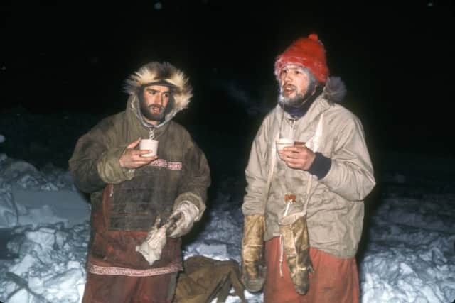 Mark Vallance having a winter tea break when he was working for the Antarctic Survey where his love of adventure was born.