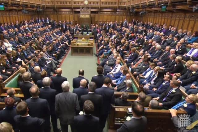 MPs gather in the House of Commons, London, to pay tribute to Labour MP Jo Cox.