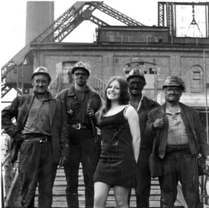 Coal Queen 1969 Ellen Bower at Thurcoft colliery