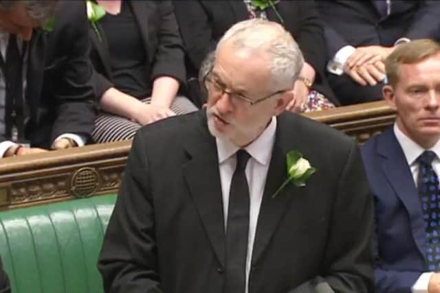 Jeremy Corbyn pays tribute to Jo Cox in the House of Commons