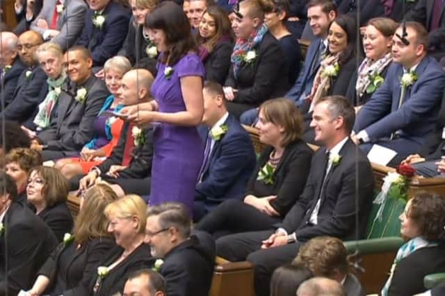 Labour MP Rachel Reeves speaks in the House of Commons, London, as MPs gather to pay tribute to Labour MP Jo Cox.  PA Wire