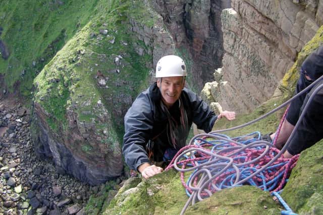 Mark Vallance on the Old Man of Hoy in 2006. He finally gave up climbing in 2015 after being diagnosed with Parkinson's.