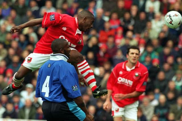 Clint Marcelle scored in the 2-1 opening-day win for Barnsley over West Brom back in 1996.
