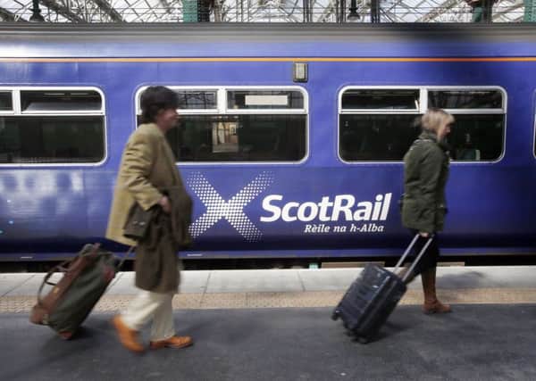 Union officials have staged a demonstration outside ScotRail HQ in Glasgow, as members of the rail union are demanding talks in the Guards dispute.