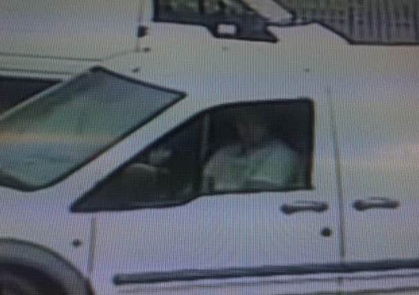 Police released this CCTV image after high value power tools were stolen from a Barnley auctioneers.