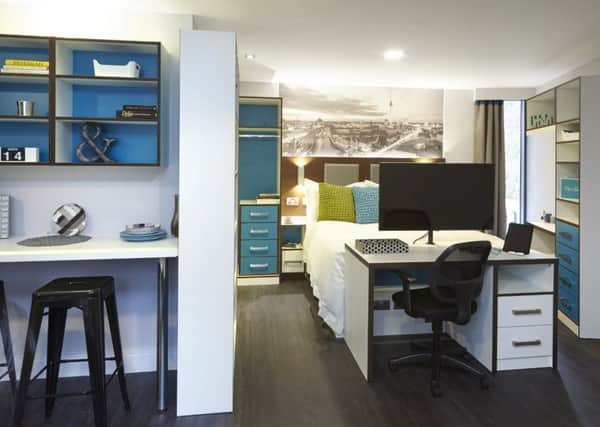 A student room at IconInc's The Edge in Leeds