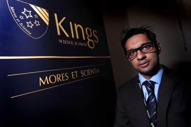 Head teacher Sajid Raza at Kings Science Academy, Bradford.