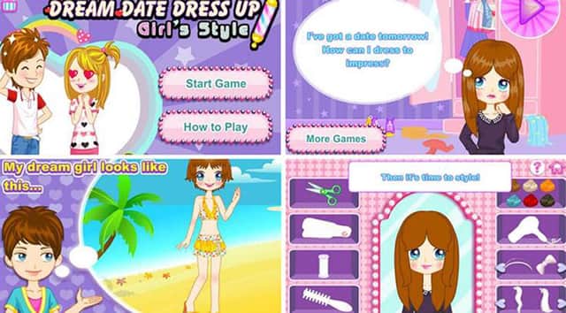 Dream Date Dress Up, a children's internet game which was used in a study which suggested that ten minutes of playing it was enough to lower body satisfaction among young girls.