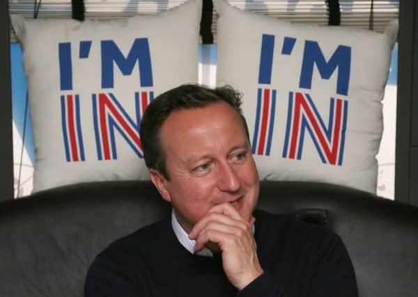 A pensive David Cameron as the referendum came to an end.