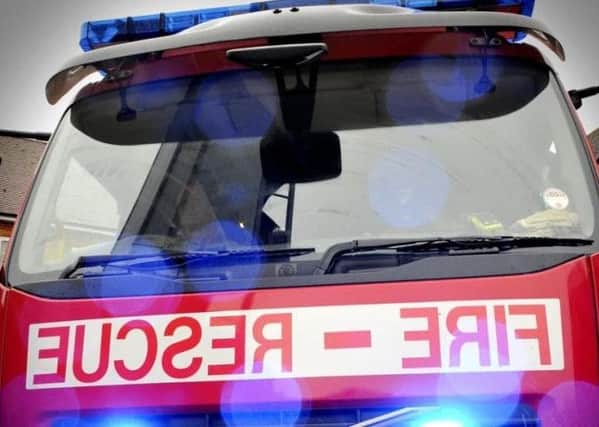 A man was rescued from a property in Barnsley by firefighters.