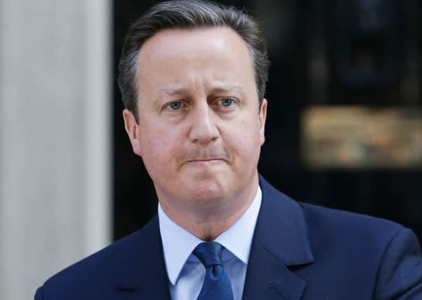 David Cameron announces his resignation.