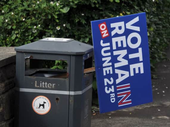 Binned: Britain has voted to leave the EU after four decades. Picture: Tony Johnson