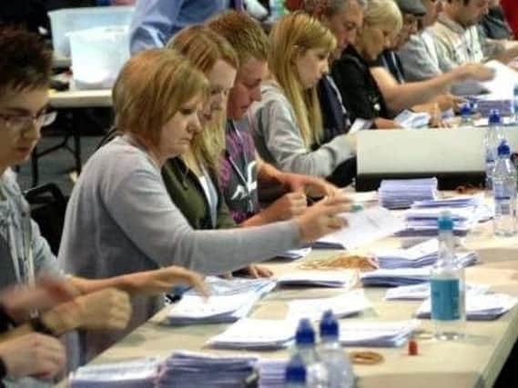 Votes are being counted in the EU referendum.