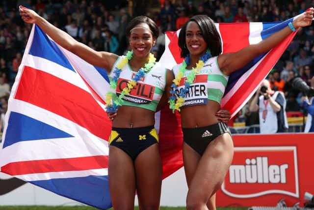 Tifany Porter beat sister Cindy Ofily by two hundredths of a second in the 100m hurdles (Photo: David Davies/PA)