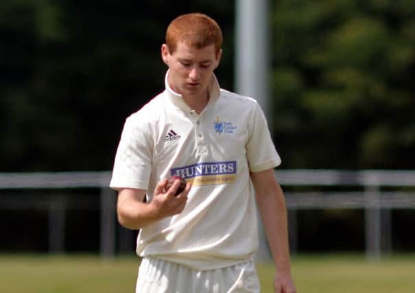 FIVE STAR: Ryan McKendry claimed 5-52 as York pegged Yorkshire Academy 13 runs short. Picture: Rachel Atkins