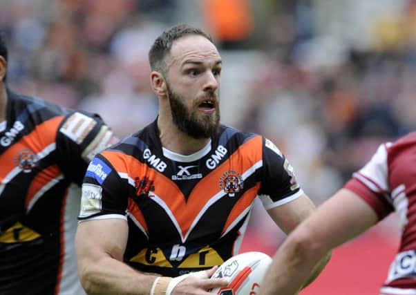 Luke Gale, playing for Castleford against Wigan in the Challenge Cup quarterfinal on Saturday. (Picture: Bruce Rollinson)