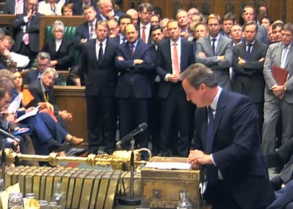 David Cameron addresses Parliament on the EU referendum.