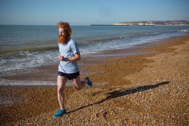 Sean Conway completed an amazing ultra marathon. Picture: SWNS