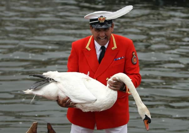 The Queen's Swan Marker, David Barber. Image: Steve Parsons/PA Wire