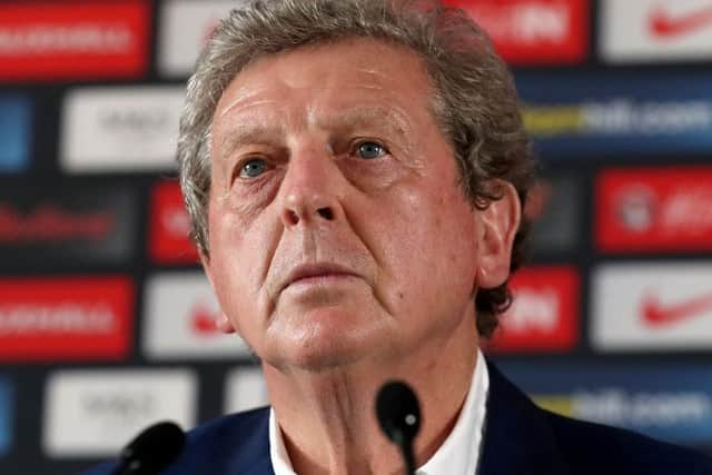 Roy Hodgson during his press conference yesterday.