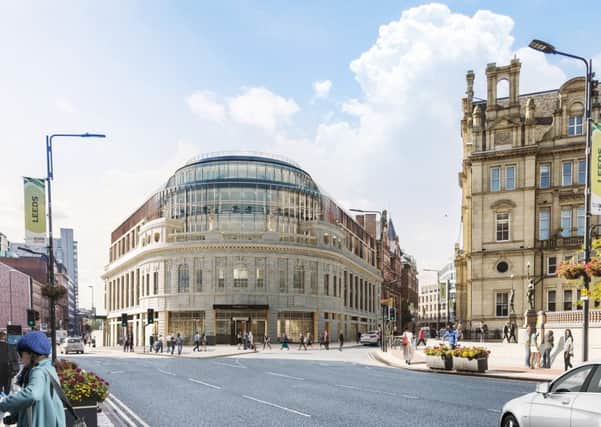 AMBITIOUS PLANS: Developer Rushbond has unveiled a new vision to transform the Majestic building in Leeds into a striking office scheme following a devastating fire in 2014.